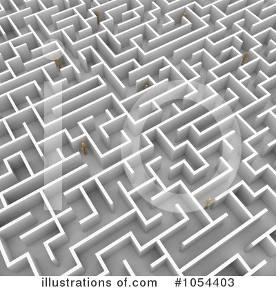 Royalty-Free (RF) Maze Clipart Illustration by stockillustrations - Stock Sample #1054403