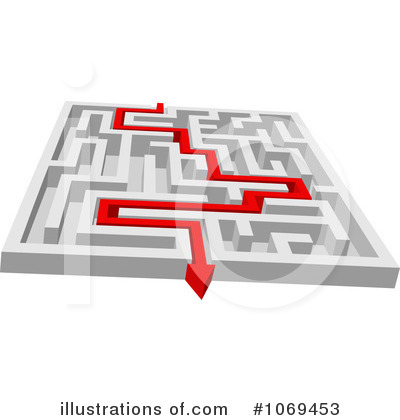 Royalty-Free (RF) Maze Clipart Illustration by Vector Tradition SM - Stock Sample #1069453