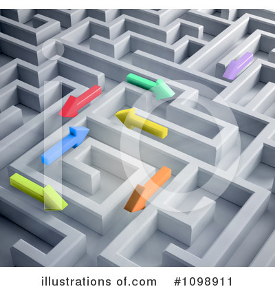 Royalty-Free (RF) Maze Clipart Illustration by Mopic - Stock Sample #1098911