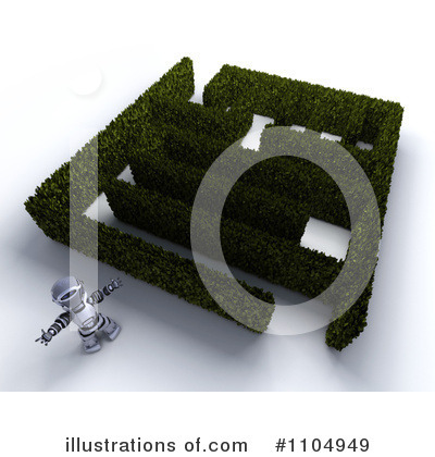 Royalty-Free (RF) Maze Clipart Illustration by KJ Pargeter - Stock Sample #1104949