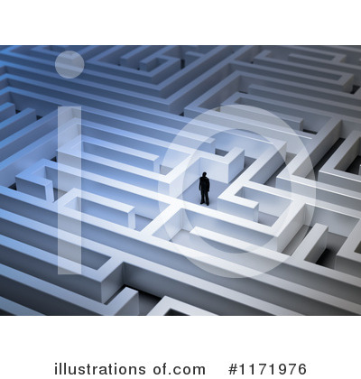 Royalty-Free (RF) Maze Clipart Illustration by Mopic - Stock Sample #1171976