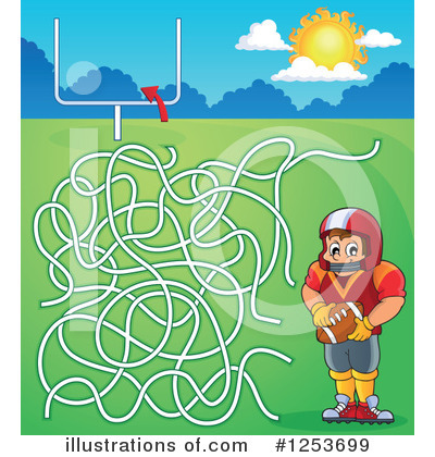 Football Player Clipart #1253699 by visekart