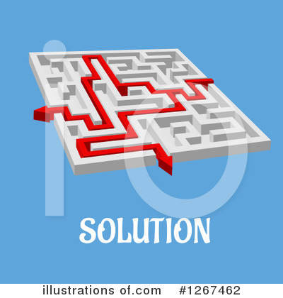 Royalty-Free (RF) Maze Clipart Illustration by Vector Tradition SM - Stock Sample #1267462