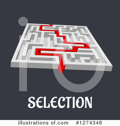 Royalty-Free (RF) Maze Clipart Illustration by Vector Tradition SM - Stock Sample #1274348