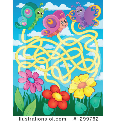 Royalty-Free (RF) Maze Clipart Illustration by visekart - Stock Sample #1299762