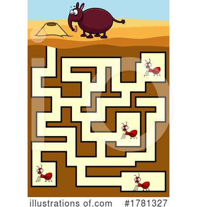 Royalty-Free (RF) Maze Clipart Illustration by Hit Toon - Stock Sample #1781327