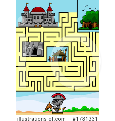 Royalty-Free (RF) Maze Clipart Illustration by Hit Toon - Stock Sample #1781331