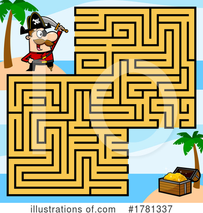 Royalty-Free (RF) Maze Clipart Illustration by Hit Toon - Stock Sample #1781337