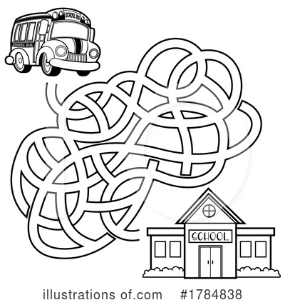 Royalty-Free (RF) Maze Clipart Illustration by Hit Toon - Stock Sample #1784838