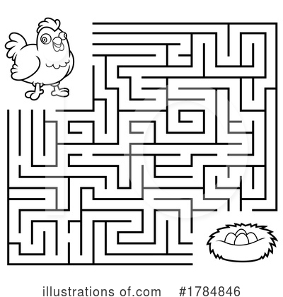 Royalty-Free (RF) Maze Clipart Illustration by Hit Toon - Stock Sample #1784846