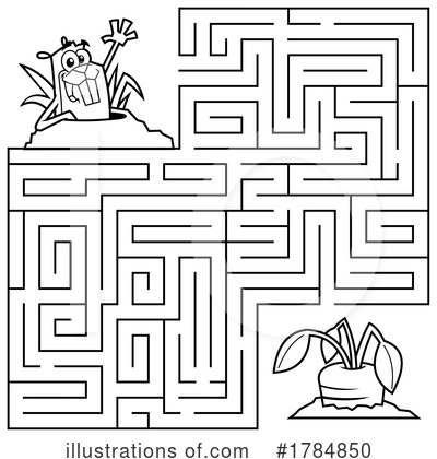 Royalty-Free (RF) Maze Clipart Illustration by Hit Toon - Stock Sample #1784850