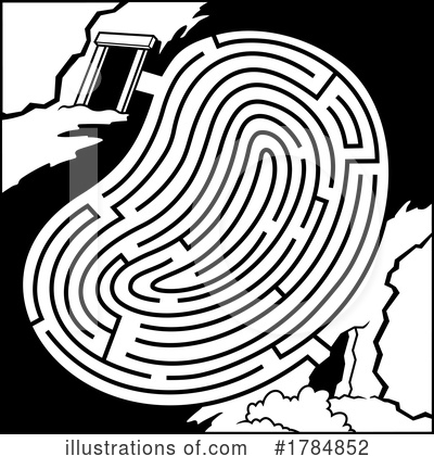 Maze Clipart #1784852 by Hit Toon