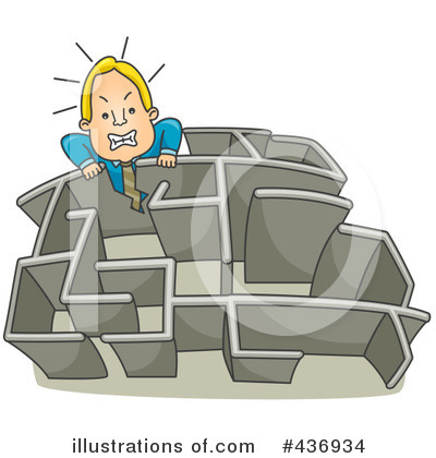 Royalty-Free (RF) Maze Clipart Illustration by BNP Design Studio - Stock Sample #436934