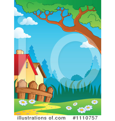 Royalty-Free (RF) Meadow Clipart Illustration by visekart - Stock Sample #1110757