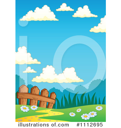 Royalty-Free (RF) Meadow Clipart Illustration by visekart - Stock Sample #1112695