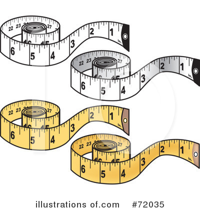 Royalty-Free (RF) Measuring Tape Clipart Illustration by inkgraphics - Stock Sample #72035