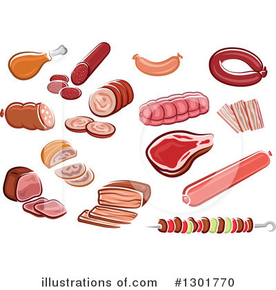 Royalty-Free (RF) Meat Clipart Illustration by Vector Tradition SM - Stock Sample #1301770