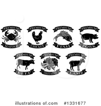 Royalty-Free (RF) Meat Clipart Illustration by AtStockIllustration - Stock Sample #1331677