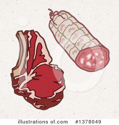 Royalty-Free (RF) Meat Clipart Illustration by NL shop - Stock Sample #1378049