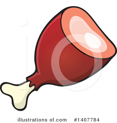 Royalty-Free (RF) Meat Clipart Illustration by visekart - Stock Sample #1407784