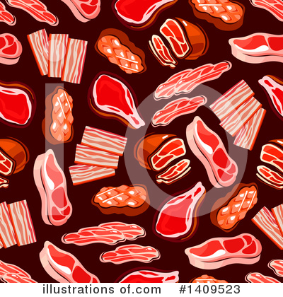 Bacon Clipart #1409523 by Vector Tradition SM