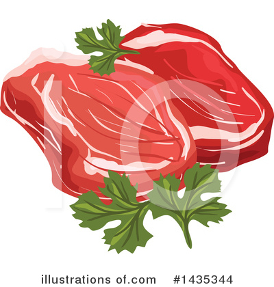 Royalty-Free (RF) Meat Clipart Illustration by Vector Tradition SM - Stock Sample #1435344