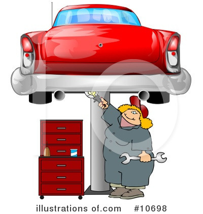 Royalty-Free (RF) Mechanic Clipart Illustration by djart - Stock Sample #10698