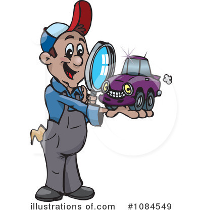Royalty-Free (RF) Mechanic Clipart Illustration by Dennis Holmes Designs - Stock Sample #1084549