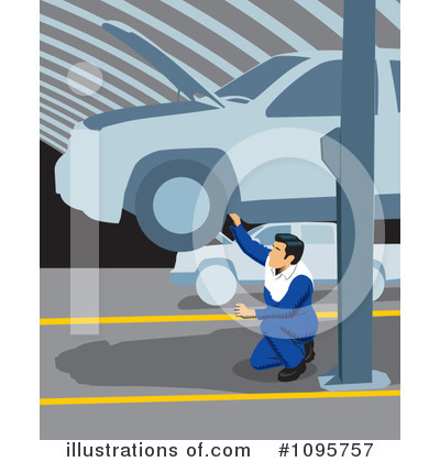 Royalty-Free (RF) Mechanic Clipart Illustration by David Rey - Stock Sample #1095757
