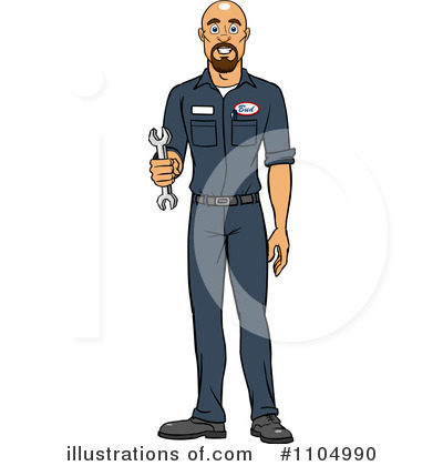 Royalty-Free (RF) Mechanic Clipart Illustration by Cartoon Solutions - Stock Sample #1104990