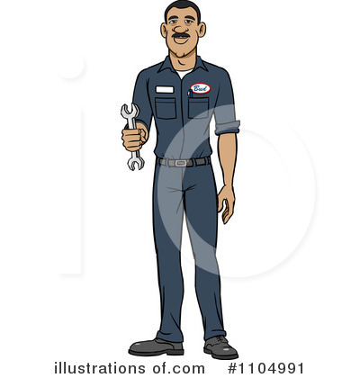 Royalty-Free (RF) Mechanic Clipart Illustration by Cartoon Solutions - Stock Sample #1104991