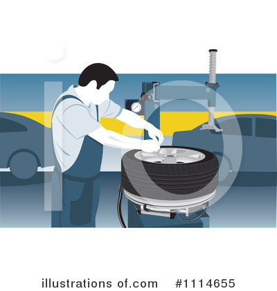 Royalty-Free (RF) Mechanic Clipart Illustration by David Rey - Stock Sample #1114655