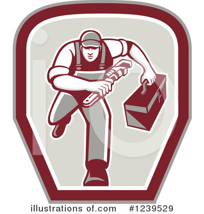 Royalty-Free (RF) Mechanic Clipart Illustration by patrimonio - Stock Sample #1239529