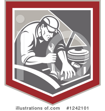 Royalty-Free (RF) Mechanic Clipart Illustration by patrimonio - Stock Sample #1242101