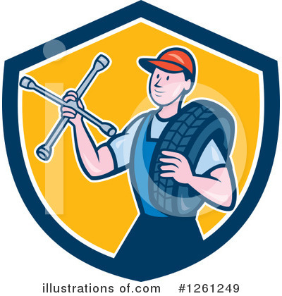Royalty-Free (RF) Mechanic Clipart Illustration by patrimonio - Stock Sample #1261249