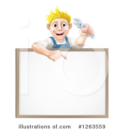 Royalty-Free (RF) Mechanic Clipart Illustration by AtStockIllustration - Stock Sample #1263559