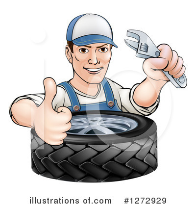 Royalty-Free (RF) Mechanic Clipart Illustration by AtStockIllustration - Stock Sample #1272929