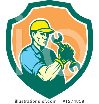 Royalty-Free (RF) Mechanic Clipart Illustration by patrimonio - Stock Sample #1274859