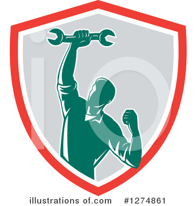 Royalty-Free (RF) Mechanic Clipart Illustration by patrimonio - Stock Sample #1274861