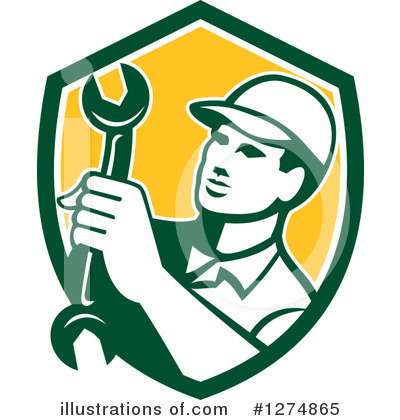 Royalty-Free (RF) Mechanic Clipart Illustration by patrimonio - Stock Sample #1274865