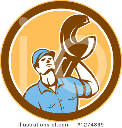Royalty-Free (RF) Mechanic Clipart Illustration by patrimonio - Stock Sample #1274869