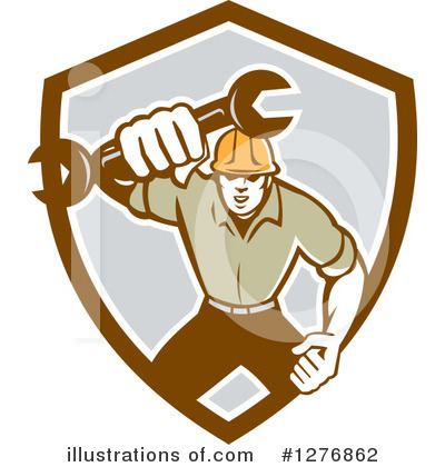 Royalty-Free (RF) Mechanic Clipart Illustration by patrimonio - Stock Sample #1276862