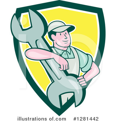 Royalty-Free (RF) Mechanic Clipart Illustration by patrimonio - Stock Sample #1281442