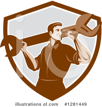 Royalty-Free (RF) Mechanic Clipart Illustration by patrimonio - Stock Sample #1281449