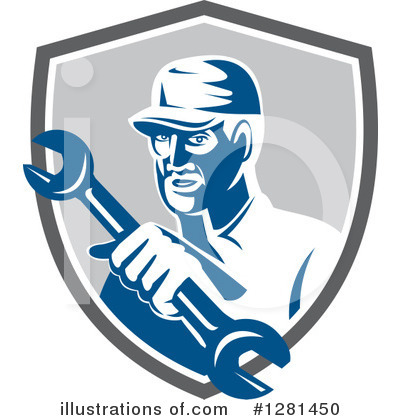 Royalty-Free (RF) Mechanic Clipart Illustration by patrimonio - Stock Sample #1281450