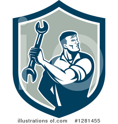 Royalty-Free (RF) Mechanic Clipart Illustration by patrimonio - Stock Sample #1281455