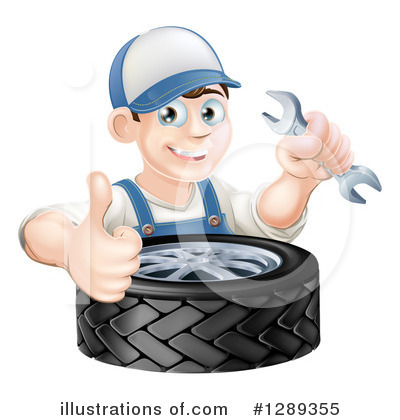 Tire Clipart #1289355 by AtStockIllustration