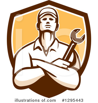 Royalty-Free (RF) Mechanic Clipart Illustration by patrimonio - Stock Sample #1295443