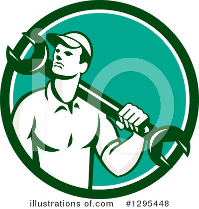 Royalty-Free (RF) Mechanic Clipart Illustration by patrimonio - Stock Sample #1295448