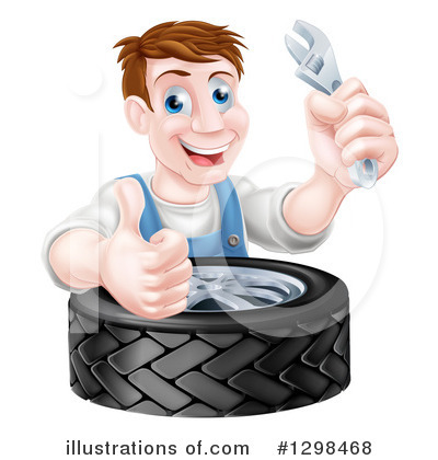 Royalty-Free (RF) Mechanic Clipart Illustration by AtStockIllustration - Stock Sample #1298468